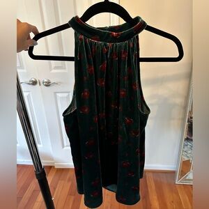 NWT Loft velvet halter top